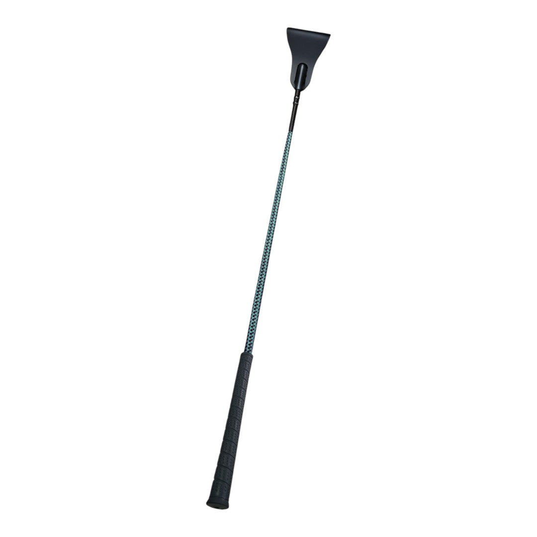 TuffRider 26" Two-Tone Weave Riding Crop with No-Slip Rubber Grip