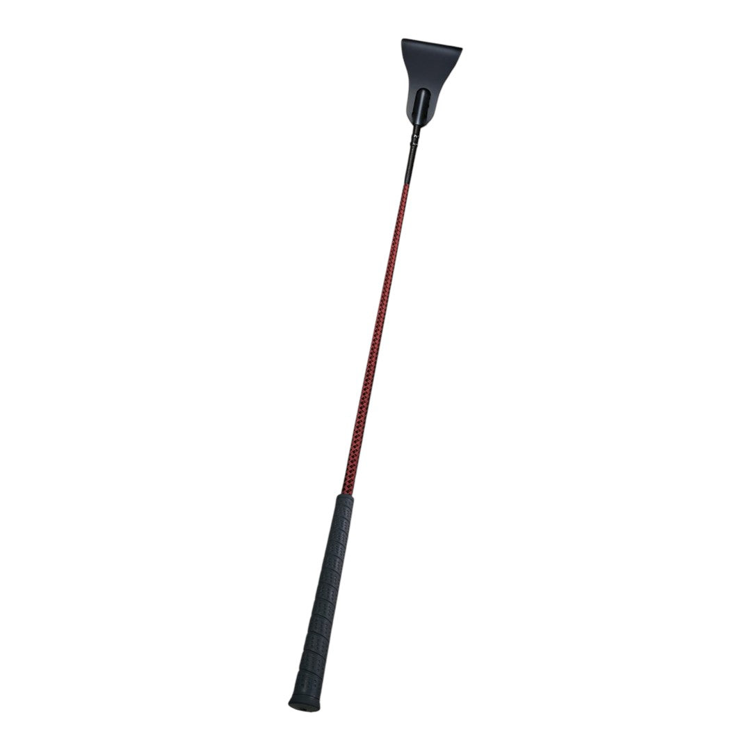 TuffRider 26" Two-Tone Weave Riding Crop with No-Slip Rubber Grip