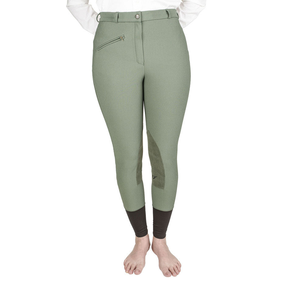 TuffRider Ladies Ribb Knee Patch Breeches