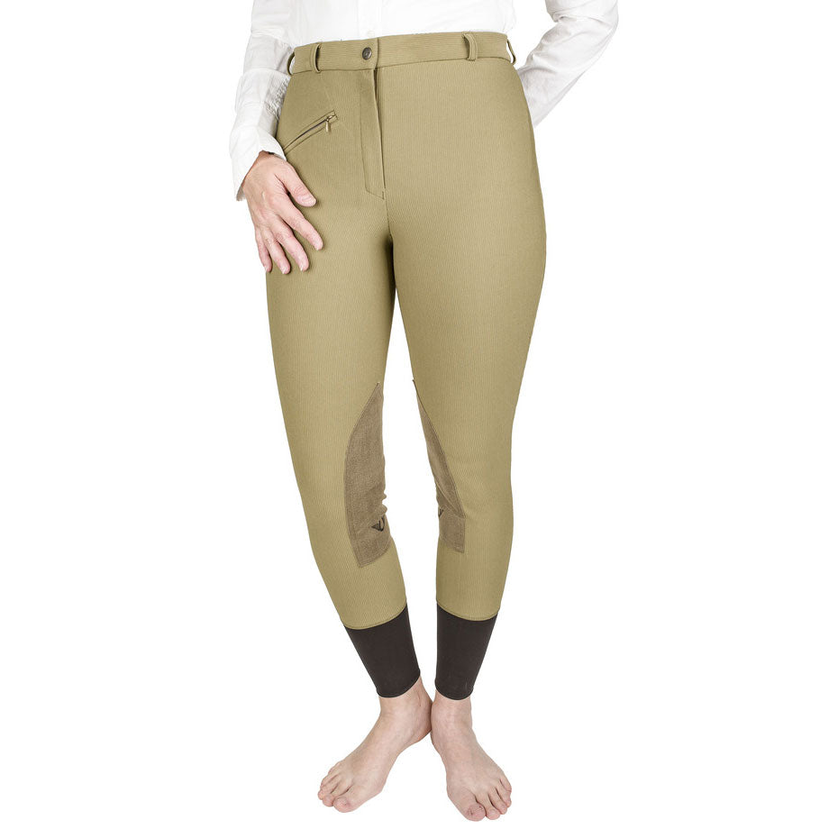 TuffRider Ladies Ribb Knee Patch Breeches