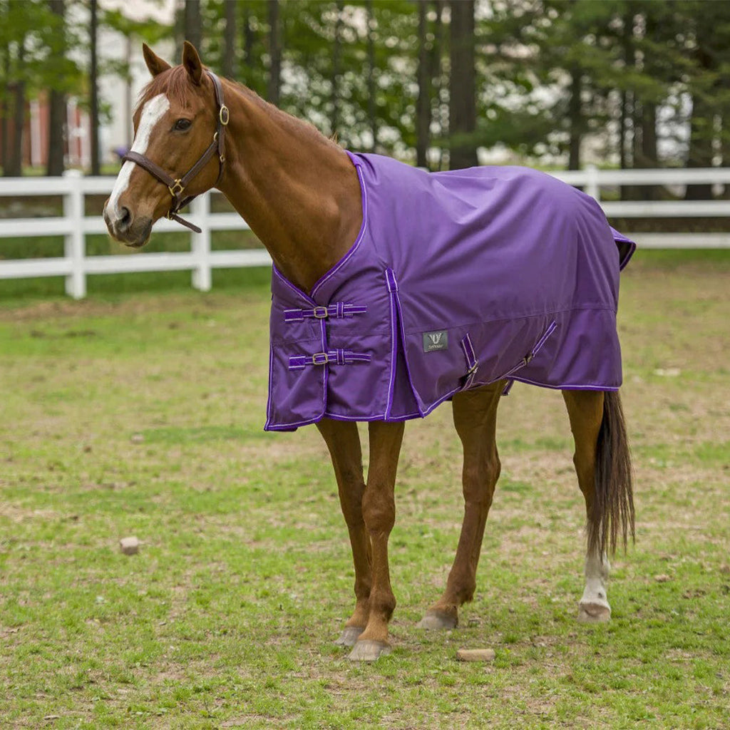 TuffRider 1680 D Super Comfy Winter Ripstop Turnout Blanket Medium Weight 200 GSM Standard Neck