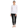 TuffRider Ladies Long Sleeve Ventilated Technical Sport Shirt – UV Protection, Quick-Dry, Mesh Undersleeves