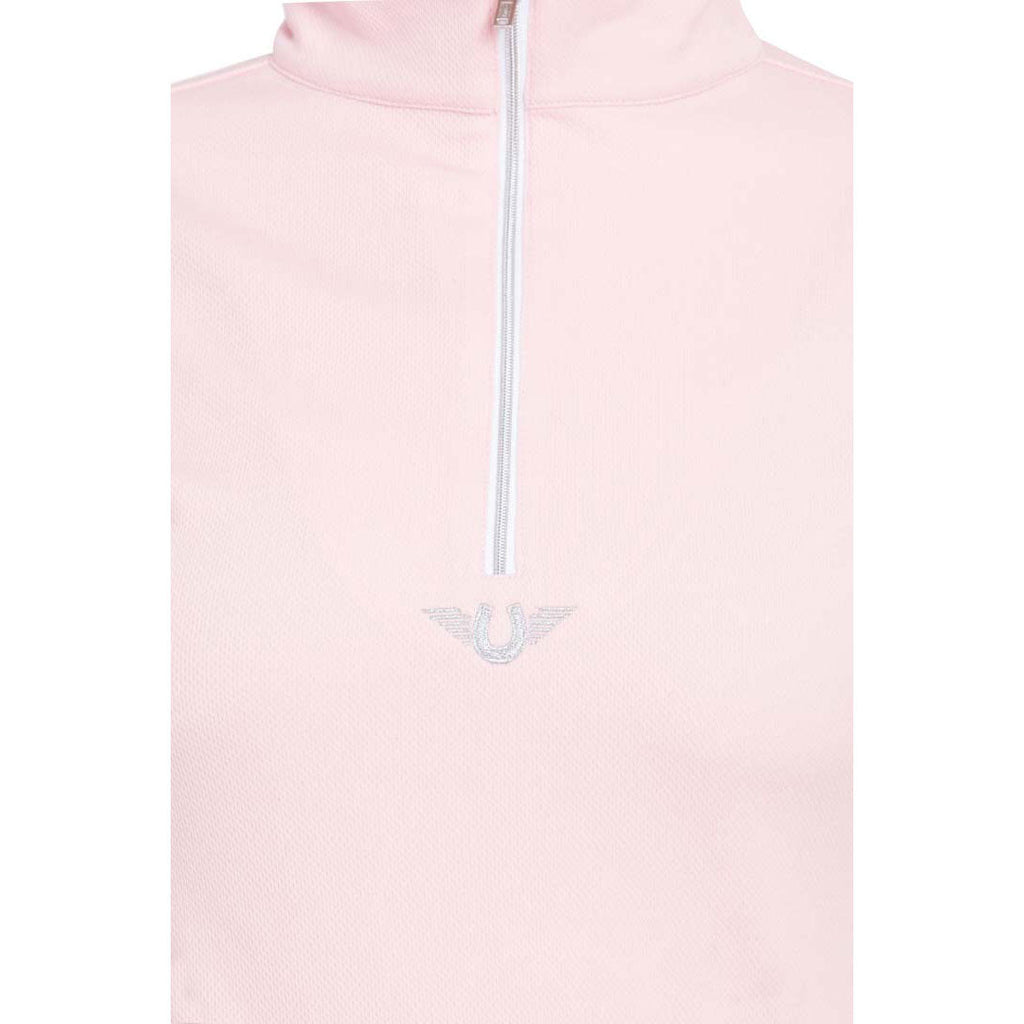 TuffRider Ladies Long Sleeve Ventilated Technical Sport Shirt – UV Protection, Quick-Dry, Mesh Undersleeves