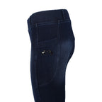 Equine Couture Ladies Denim Silicon Knee Patch Tights with Phone Pocket