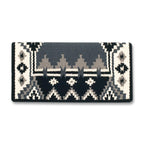 1465-5 Enchanted Pines 38x34 New Zealand Wool Saddle Blanket GREY