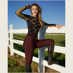 Black Print Riding Shirt