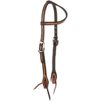 WD-RTSEH-MO Medium Oil Rope Tooled 5/8" Single Ear Headstall