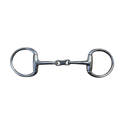 AJ Tack French Link Curved Eggbutt Snaffle Bit
