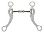 AJ Tack Aluminum Three Piece Copper Roller Snaffle Bit