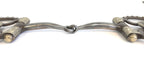 AJ Tack Dee Ring Snaffle Bit with Cross Concho