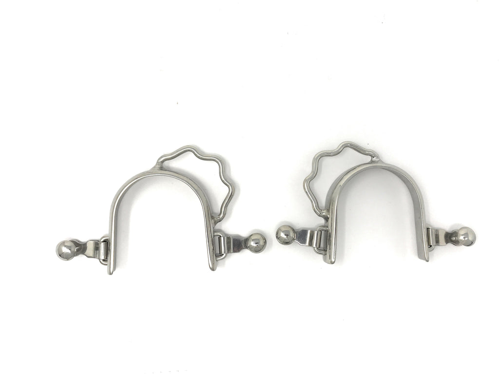 AJ Tack Ladies Stainless Steel Sidewinder Bumper Spurs