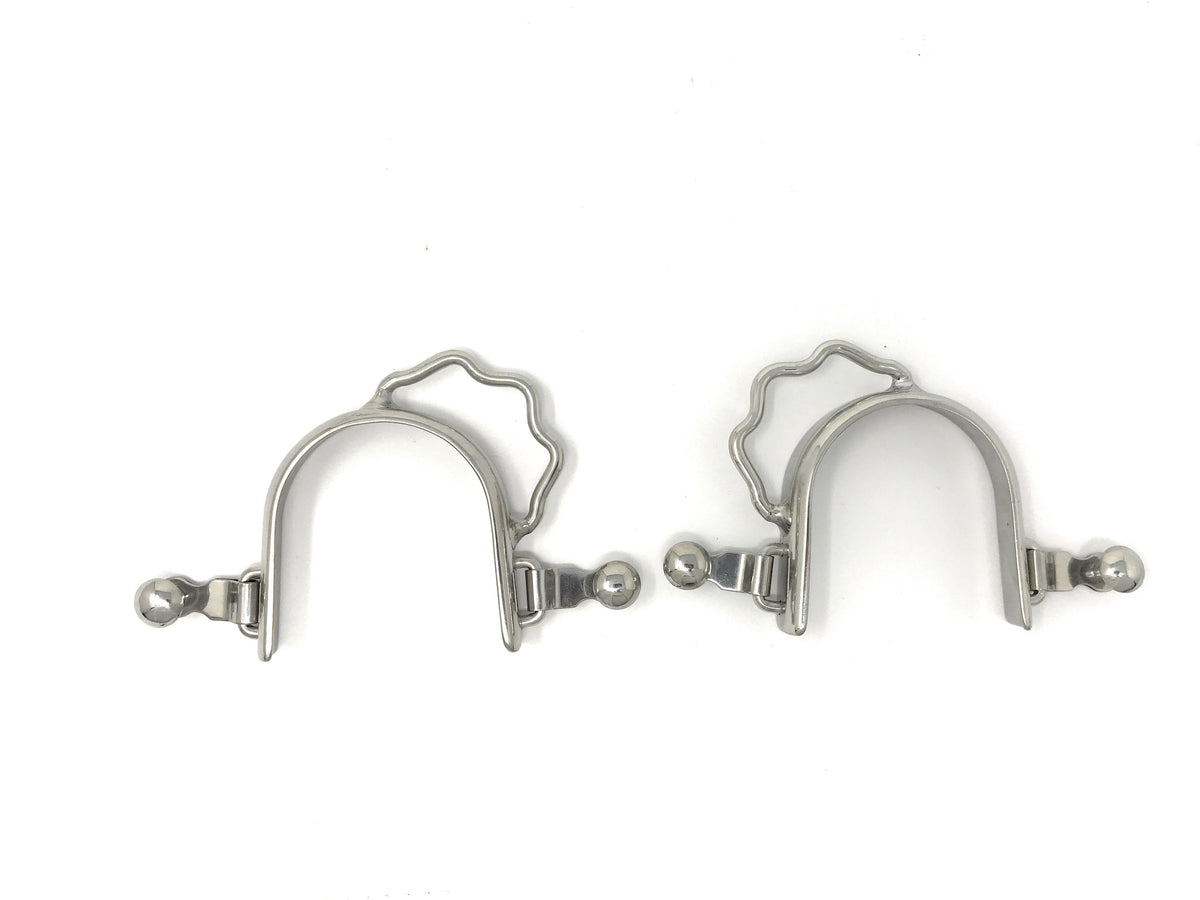 AJ Tack Ladies Stainless Steel Sidewinder Bumper Spurs