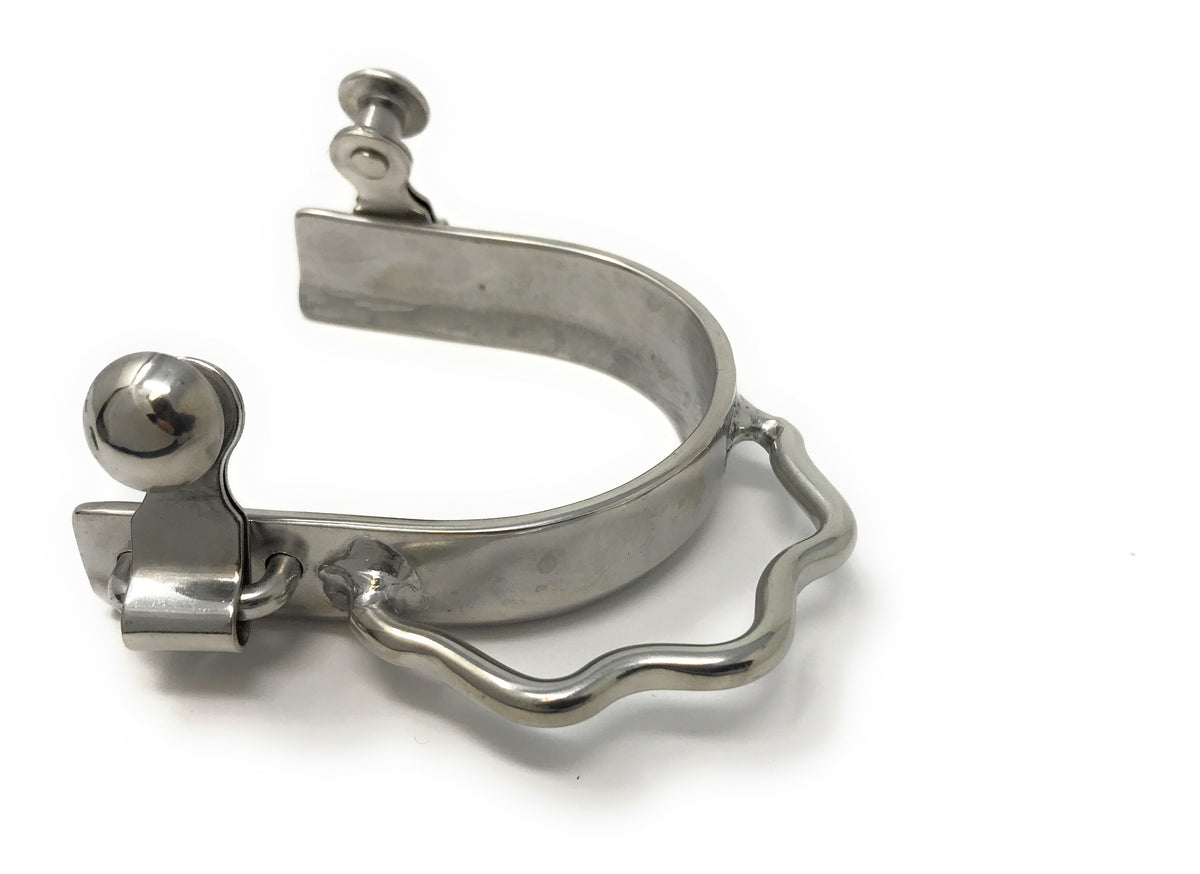AJ Tack Ladies Stainless Steel Sidewinder Bumper Spurs