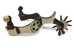 AJ Tack Men's Antique Brown Texas Star Spurs