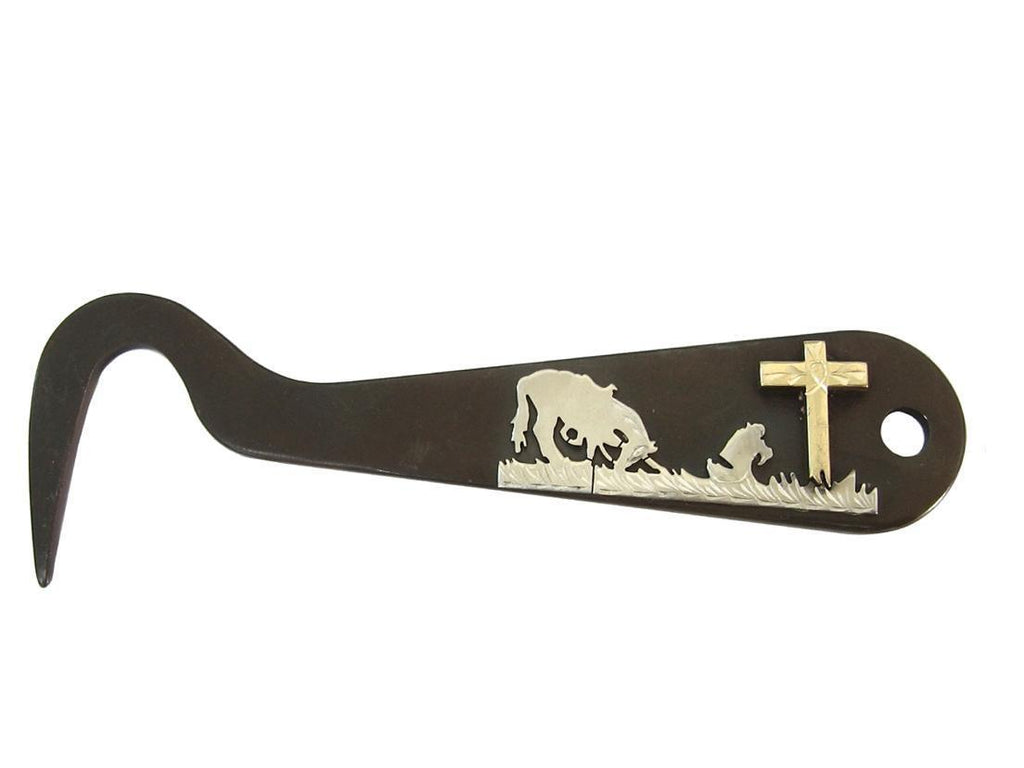 AJ Tack Antique Brown Steel Hoof Pick