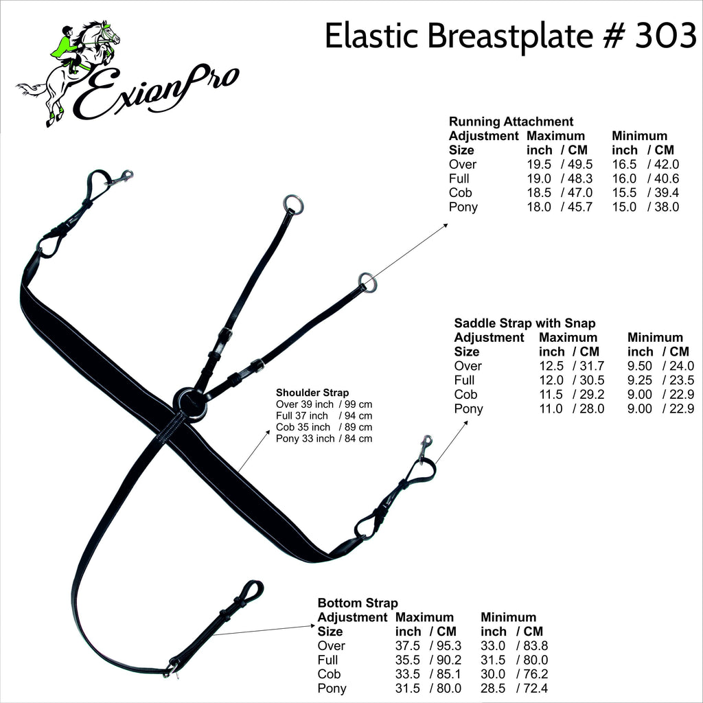 ExionPro Elastic Breastplate with Girth Strap