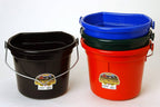 Cat Little Giant Flat Back Plastic Animal Feed Livestock Horse Bucket 5 Gallon