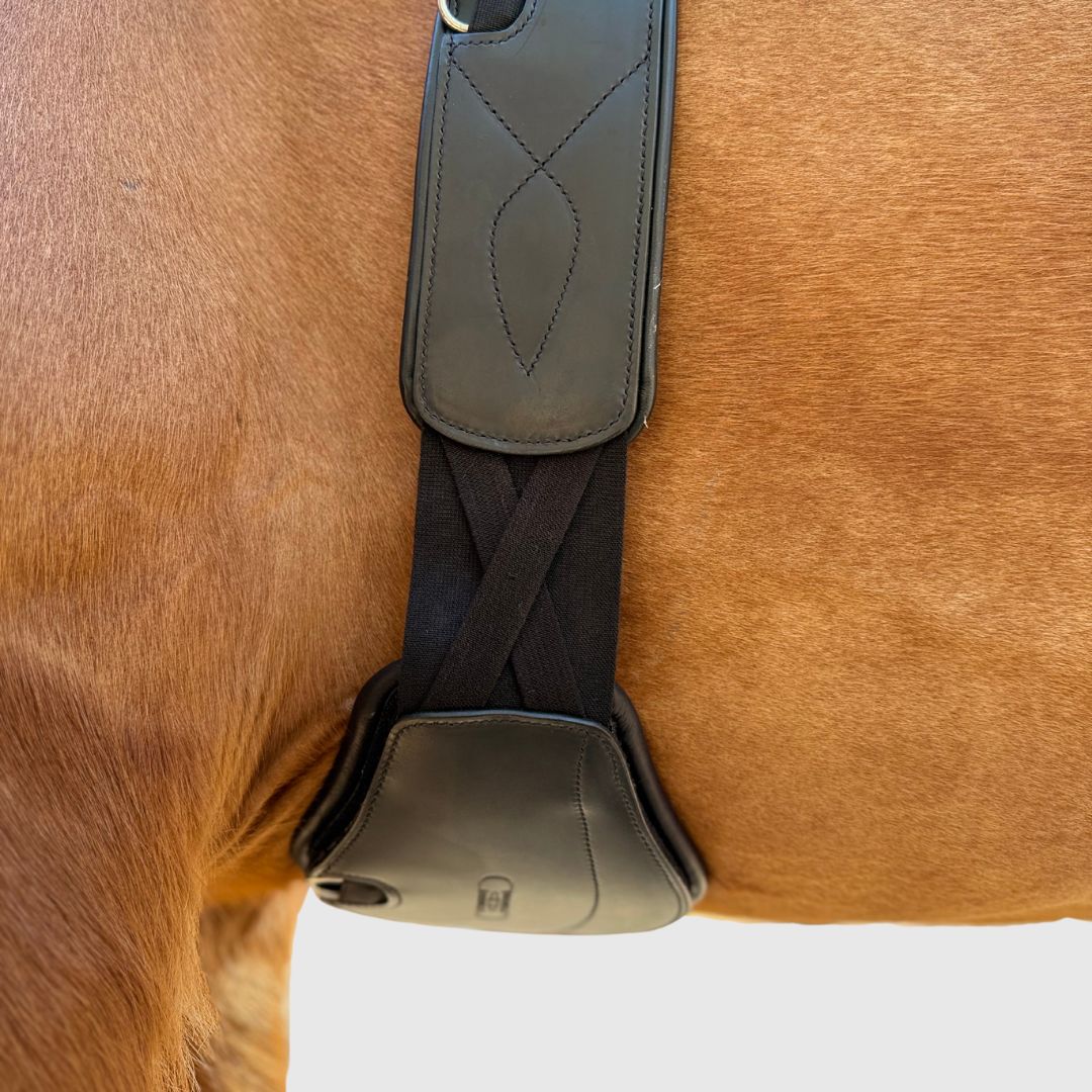 Removable Leather Pad for Pressure Relief Comfort Long Girth