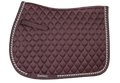 Quilted Satin All-Purpose Saddle Pad - Deepest Plum