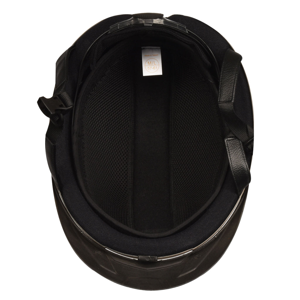 Deluxe Schooler Helmet - Black Silver Vents
