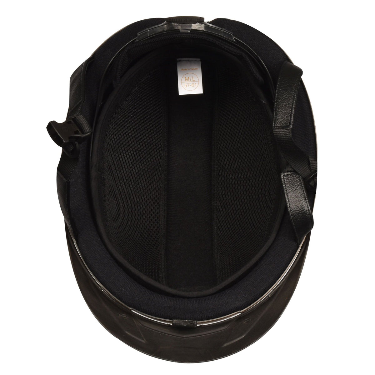 Deluxe Schooler Helmet - Black Silver Vents