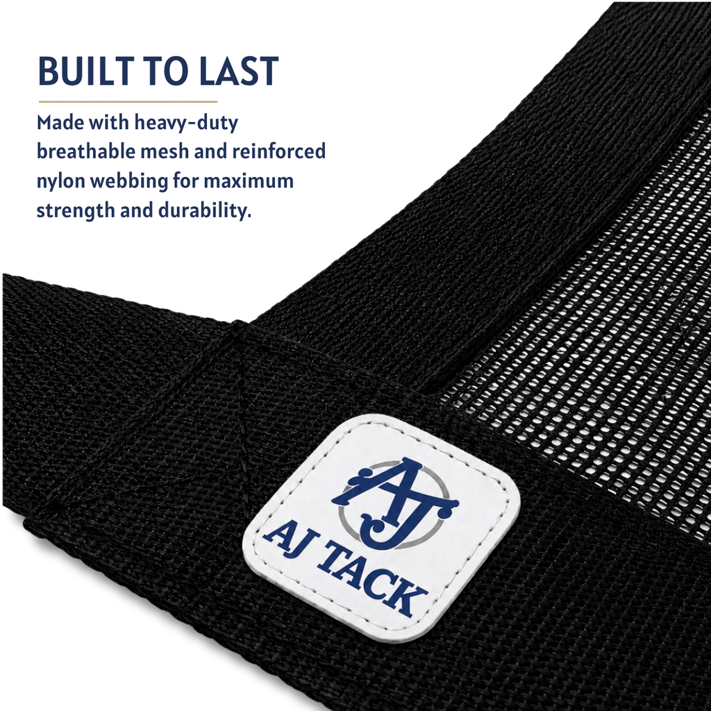 AJ Tack Premium Mesh Horse Stall Guard with Eye Hooks
