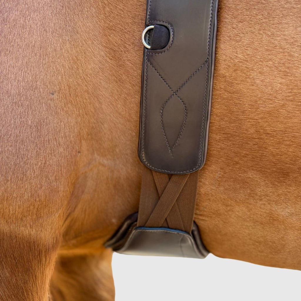 Removable Leather Pad for Pressure Relief Comfort Long Girth