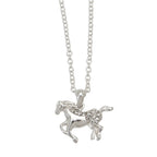 AWST Int'l Galloping Horse Necklace w/Colorful Cowboy Hat Box