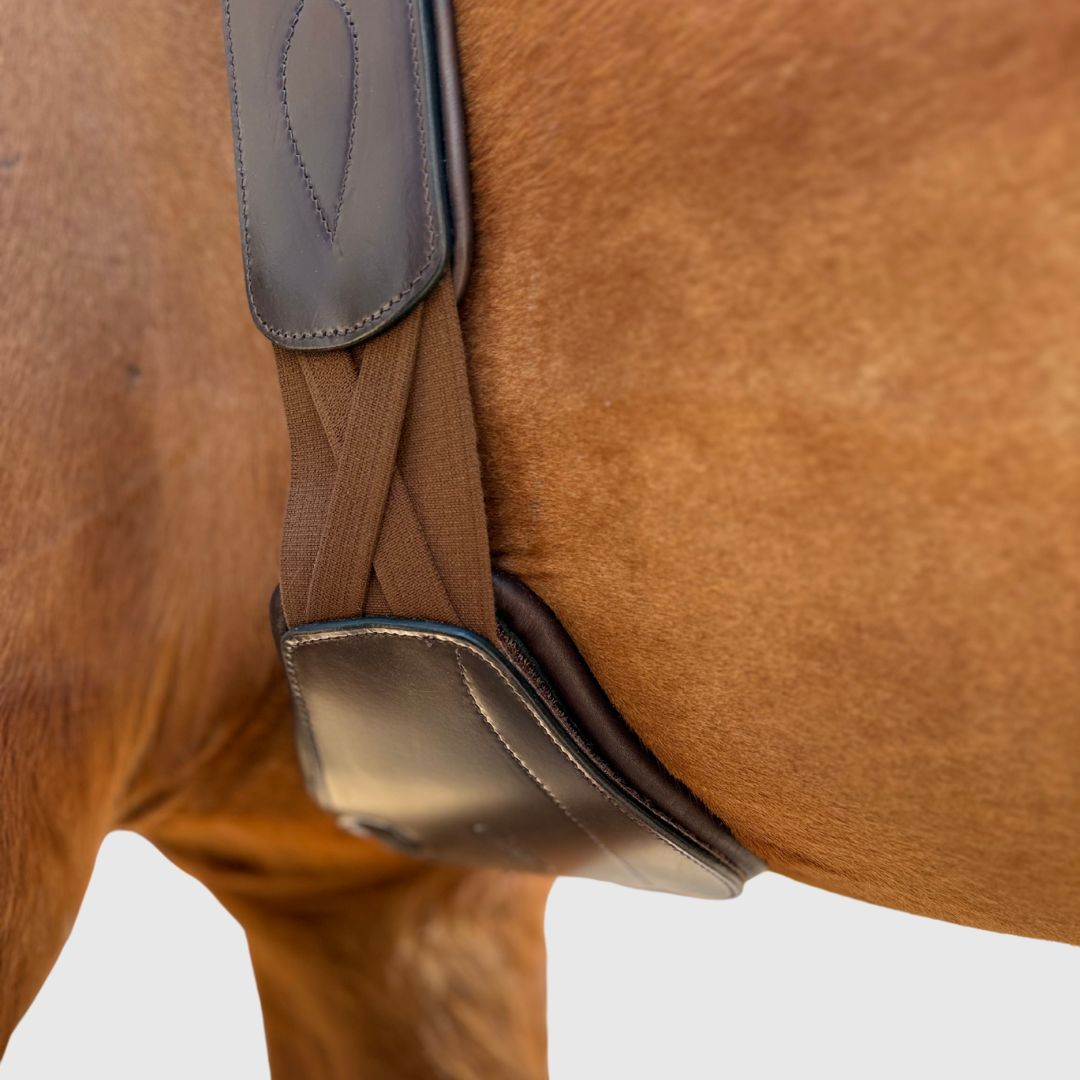 Removable Leather Pad for Pressure Relief Comfort Long Girth