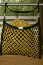 Derby Originals Paris Tack Knotless Ultra Slow Feed Hay Nets – Set of 2, 1.5" Openings, 24"x30", Soft on Muzzles, Adjustable Hanging Strap with Snap, Holds 2 Flakes Each