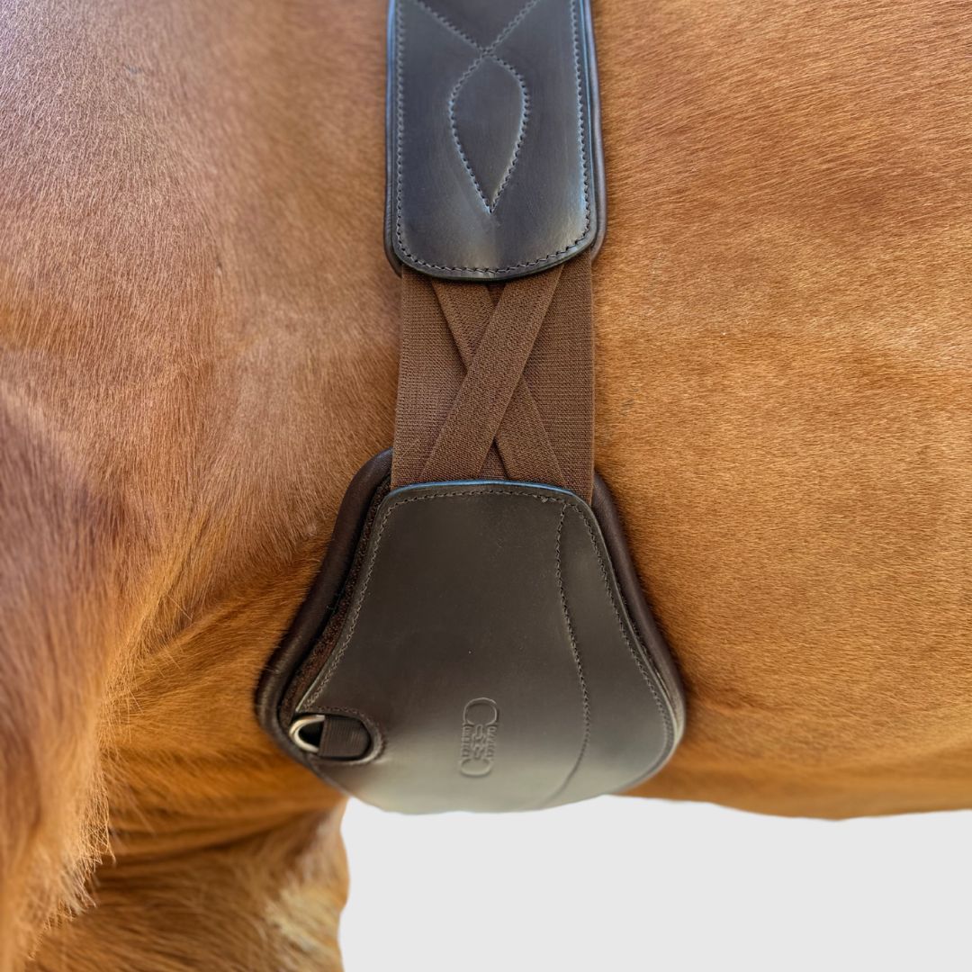 Removable Leather Pad for Pressure Relief Comfort Long Girth