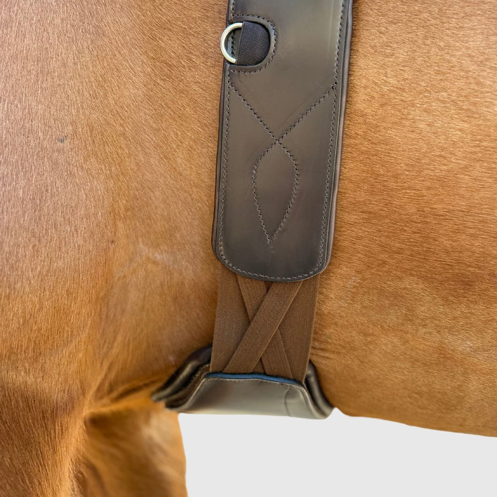 Removable Leather Pad for Pressure Relief Comfort Long Girth
