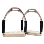 AJ Tack Jointed Flex Stirrup Irons, Black