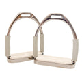 AJ Tack Jointed Flex Stirrup Irons, White