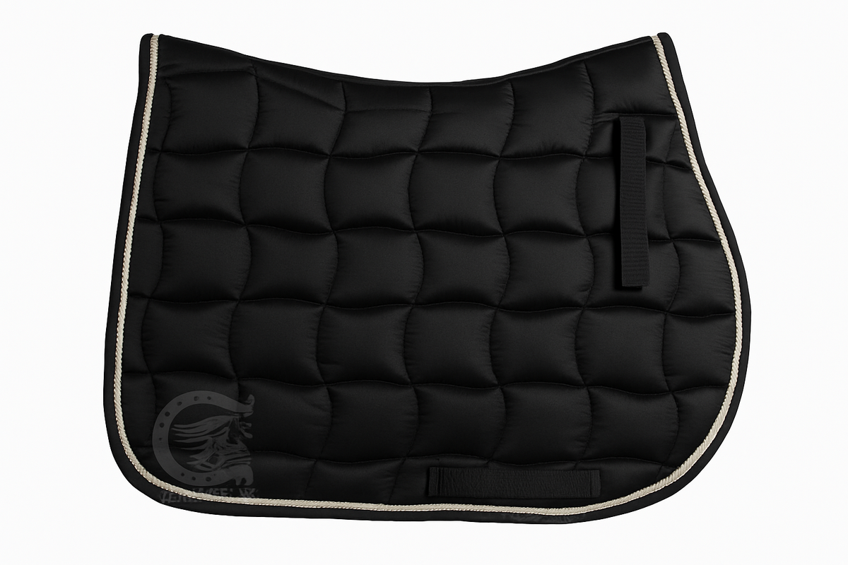 Jumping Horse Saddle Pad with Ear Bonnet and Blushing Boot / Bell Boot option