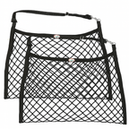 Derby Originals Paris Tack Knotless Ultra Slow Feed Hay Nets – Set of 2, 1.5" Openings, 24"x30", Soft on Muzzles, Adjustable Hanging Strap with Snap, Holds 2 Flakes Each