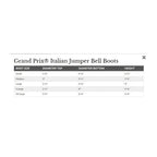 Grand Prix Italian Pull On Rubber Bell Boots