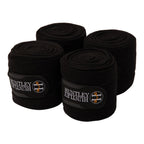 Huntley Equestrian Polo Fleece Wraps, Set of 4, Black