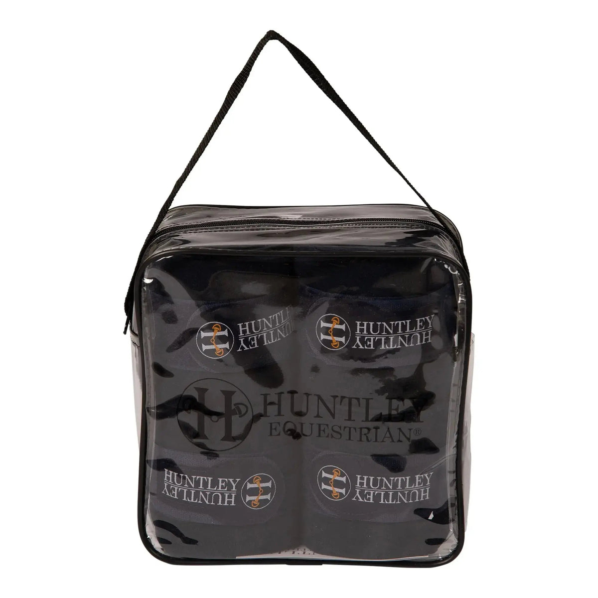 Huntley Equestrian Polo Fleece Wraps, Set of 4, Black