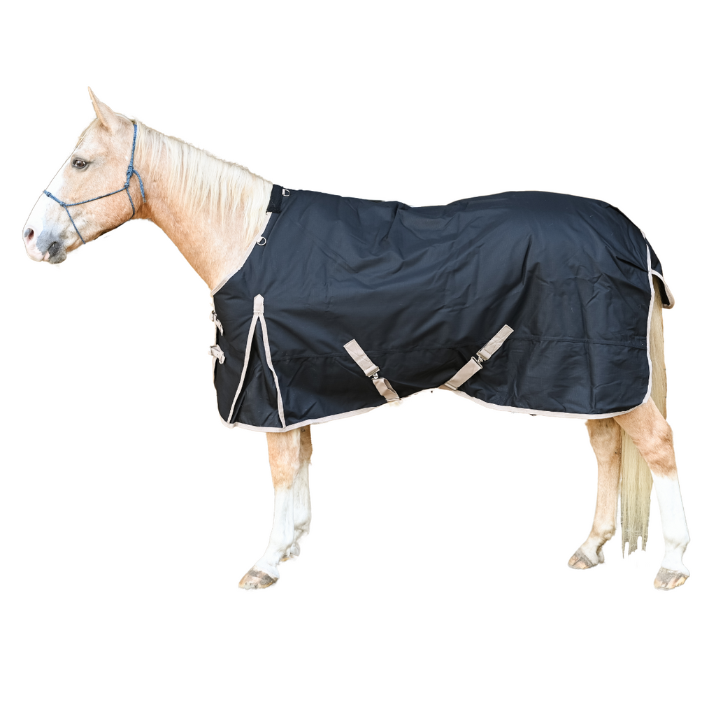 AJ Tack 1200D Waterproof Turnout Blanket 400g, Black