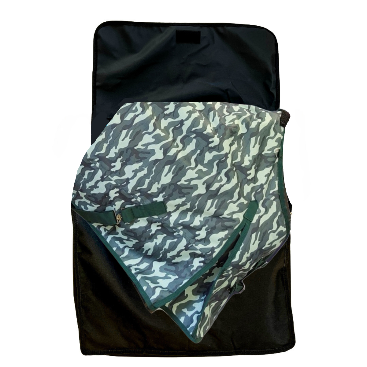AJ Tack 1200D Waterproof Turnout Horse Blanket with Storage Bag, Camouflage