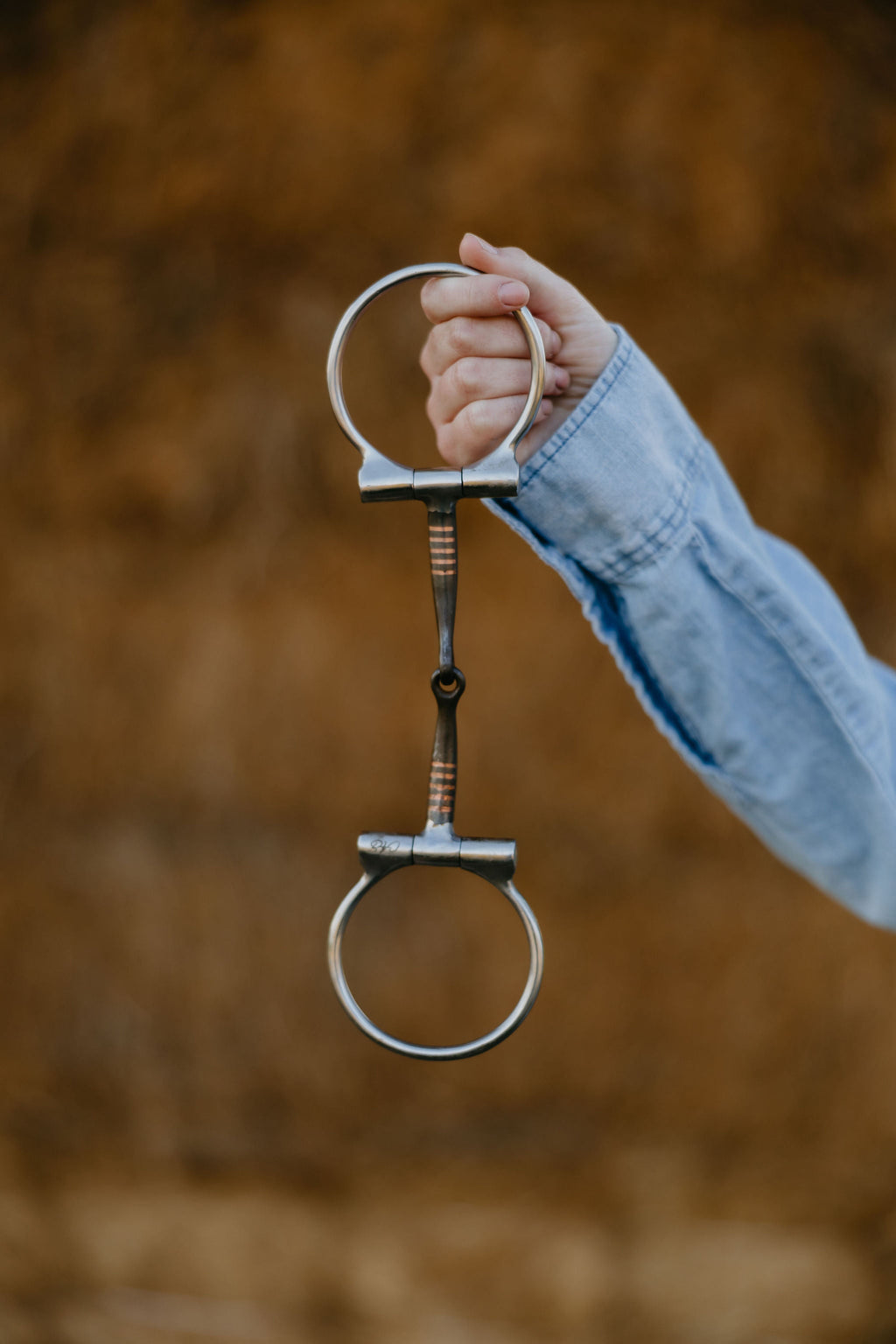 Sweet Iron Smooth Dee Snaffle with Copper Inlay
