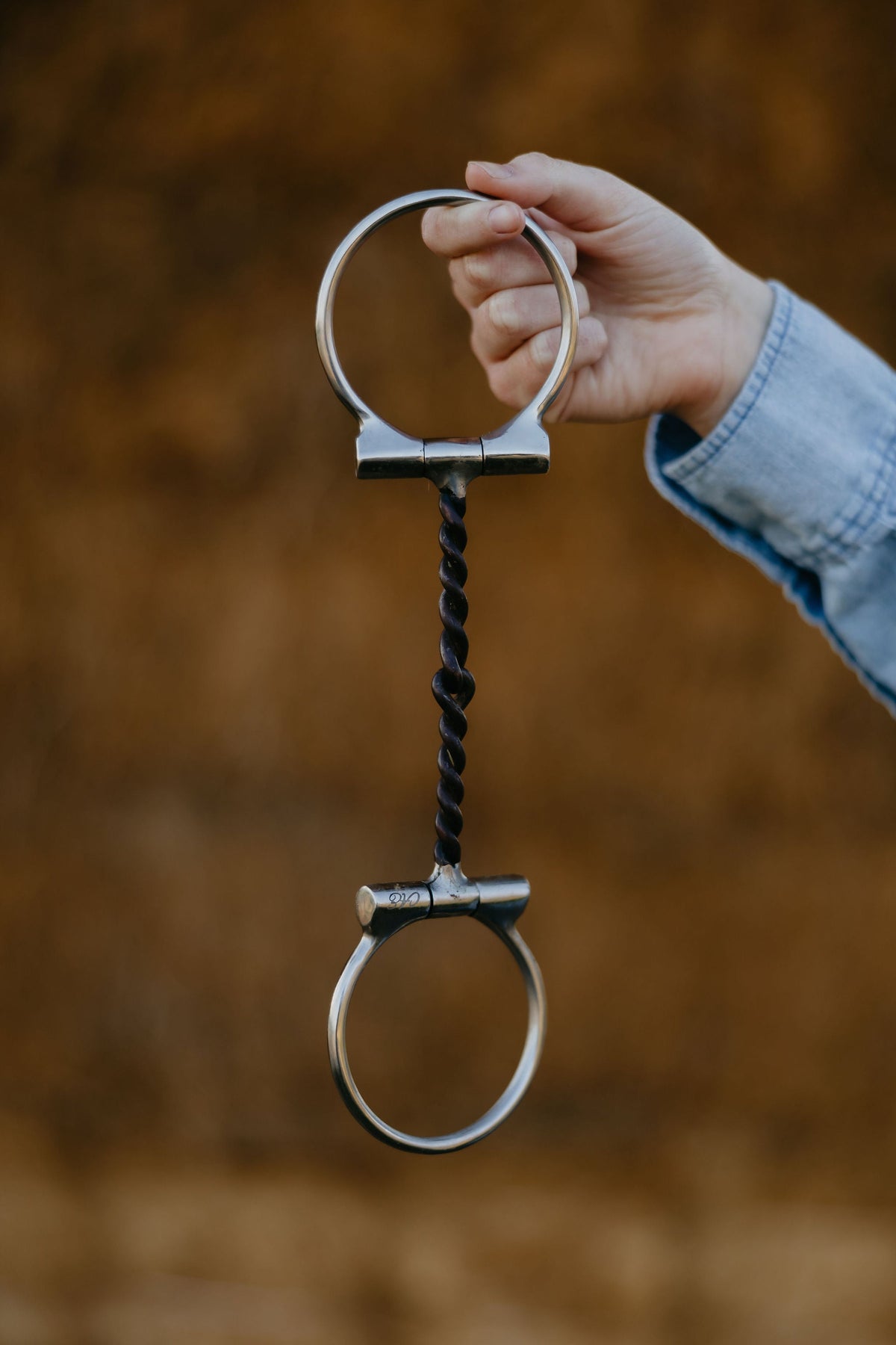 Sweet Iron Twisted Dee Snaffle with Copper Inlay
