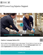 EFT Lower Leg Injuries Support