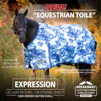 Jeffers Expression 1200 Denier Standard Neck Turnout Horse Blanket, 240 Gram
