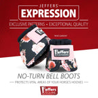 Jeffers Expression No-Turn Bell Boots for Horses, Pair, Nylon