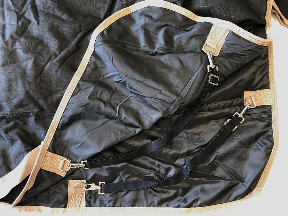 AJ Tack 1200D Waterproof Turnout Blanket 400g, Black