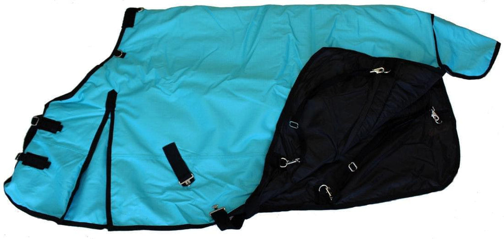 AJ Tack 1200D Waterproof Turnout Horse Blanket with Neck Rug